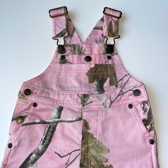 Cabela's Bottoms Cabelas Real Tree Pink Camouflage Overalls Size
